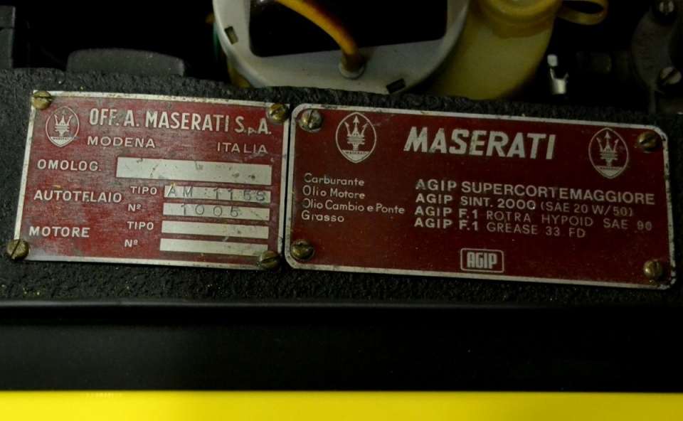 1969 MASERATI Ghibli Spyder 4900 SS 1969 MASERATI Ghibli Spyder 4900 SS