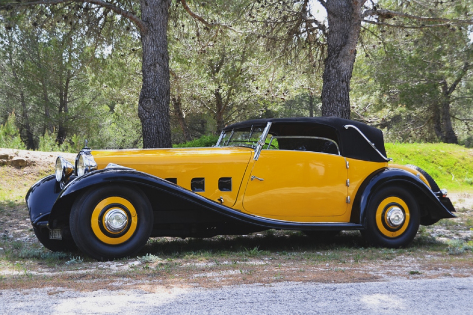 1932 DELAGE D8 S Cabriolet Pourtout