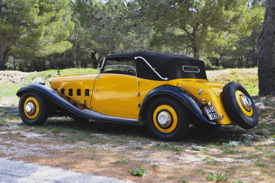 1932 DELAGE D8 S Cabriolet Pourtout