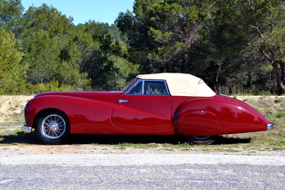 1948 DELAHAYE 135 M Cabriolet Pourtout