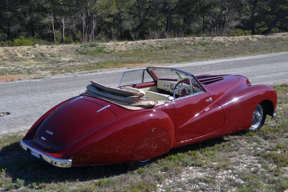 1948 DELAHAYE 135 M Cabriolet Pourtout